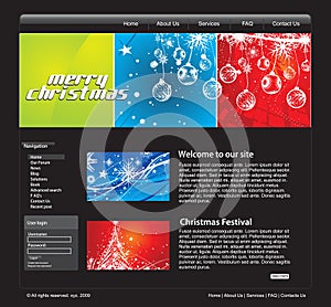 Christmas web template