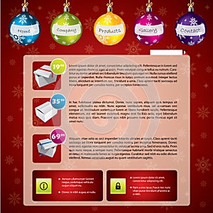 Christmas web template