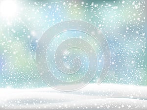 Christmas Winter background.