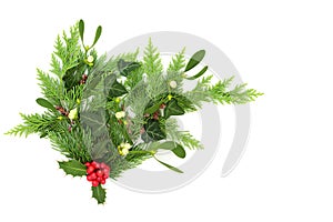Christmas Winter Greenery Natural Floral Bouquet