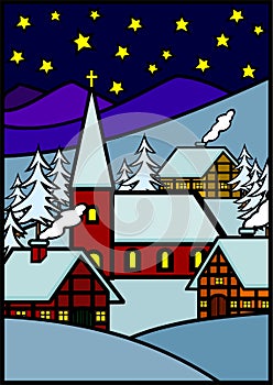 Christmas winter village