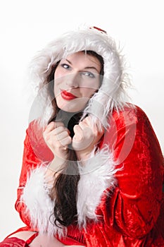 Christmas woman with collar