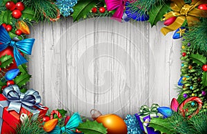 Christmas Wooden Background