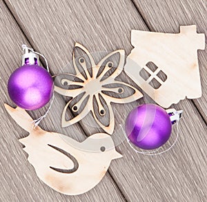 Christmas wooden decoration