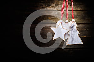 Christmas wooden decorations