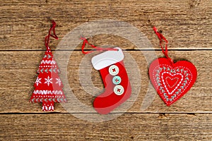 Christmas wooden decorations