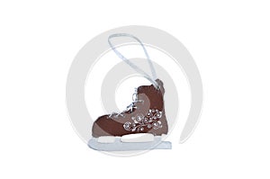 Christmas wooden toy - figure skates