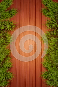 Christmas wooden vertical background
