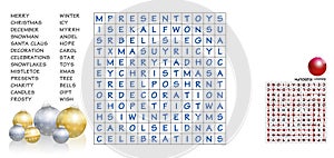 Christmas Words Search Puzzle