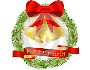 Christmas Wreath Background