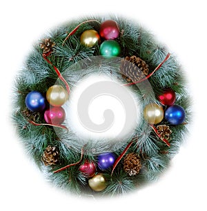 Christmas Wreath soft isolated