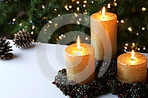 Christmas Xmas Candles photo