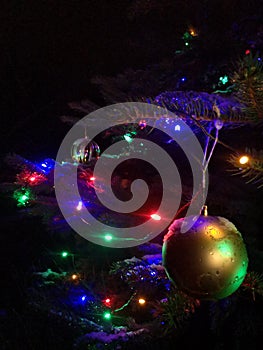 Christmaslights  in the night