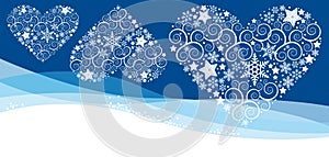 Christmass card with flake