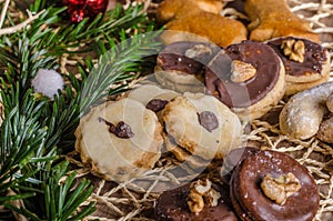 Christmass cookies, candy
