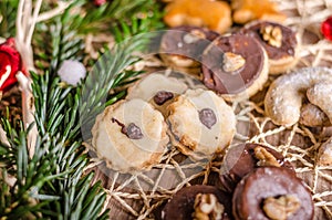 Christmass cookies, candy