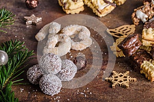 Christmass cookies, candy