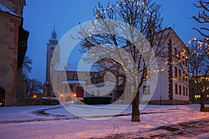 Christmass decoration near Town hall at Banska Bystrica