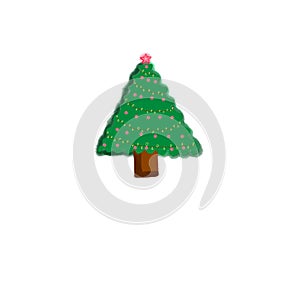 Christmast fir tree as background photo