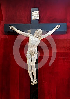 Christo de Marfil by Anonimo Granadino in the Mosque-Cathedral of Cordoba in Spain. photo