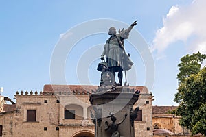 The Christopher Columbus monument located in the colonial city of Santo Domingo in the Dominican Republic