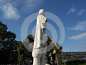 Christopher Columbus Statue, Boston Harbor, Boston, Massachusetts, USA