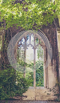 Christopher Wren`s St. Dunstan in the East Church Garden photo