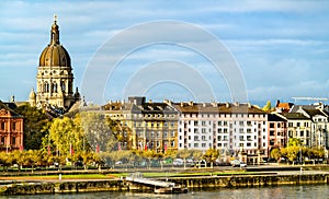 The Christuskirche, a Protestant church in Mainz, Germany