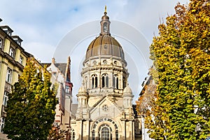 The Christuskirche, a Protestant church in Mainz, Germany