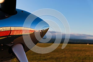 Chrom propeller after flight photo