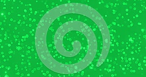chroma key green screen background of moving white micro spheres, chaotic movement like human