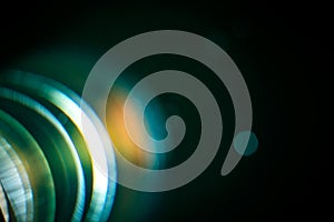 Chromatic aberration in the lens.