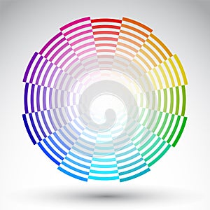 Chromatic circle - Color wheel vector design