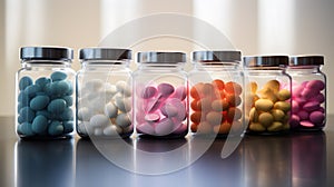 A Chromatic Dose Colored Pills in Glass