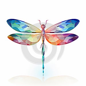 Chromatic Dragonfly: Abstract Design Inspired By Georgia O\'keeffe