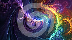 Chromatic Rhapsody: A Vivid Exploration of Colorful Fractal Gradients