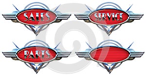 Chrome Car Logo