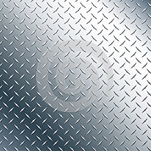 Chrome Diamond Plate Realistic Vector Graphic Illustration