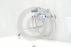 Chrome faucet with showerhead