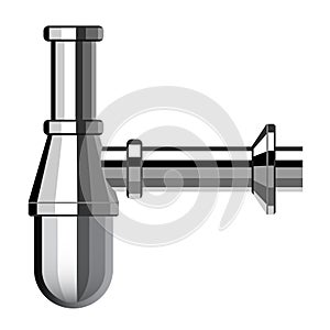 Chrome luxury siphon