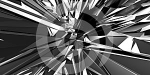 Chrome Metallic Glossy Futuristic Background