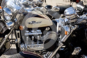 Chrome of Motorcycle photo
