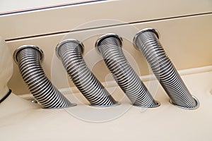 Motor engine chrome pipes