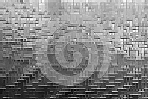 Chrome-plated mosaic abstract background