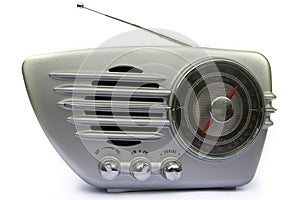 Chrome retro radio