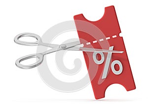Chrome Scissors and Red Tag