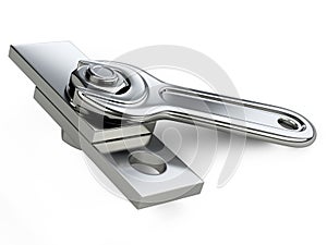 Chrome spanner, nut and bolt