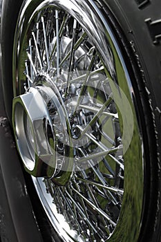 Chrome Spoked Wheel photo