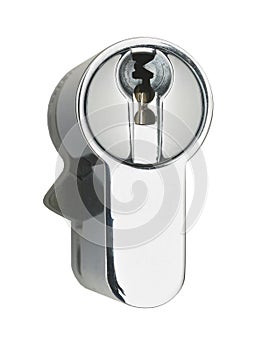 Chrome steel door lock mechanism