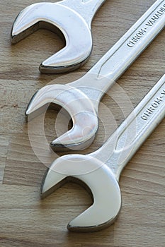 Chrome vanadium adjustable spanners